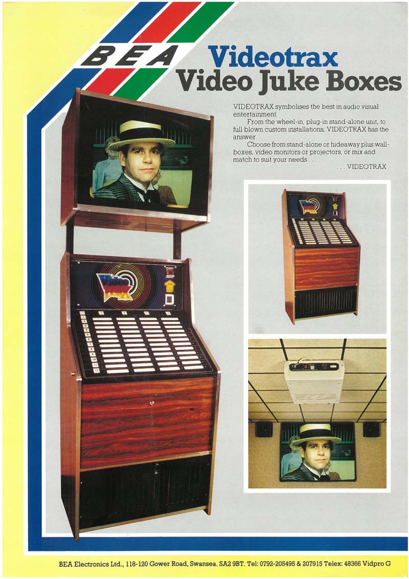 Music Video Box Jukebox Musikbox Videotrax BEA