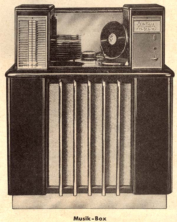 Wiegandt Musik-Box 1952 - erste deutsche Musikbox
