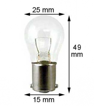 BA15s miniature lamp #1129 