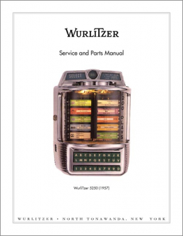 Service Manual Wurlitzer 5250 