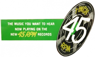 Decal "To Play 45 RPM Records" 