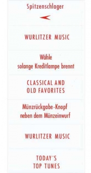 Instruction inserts, red, German 