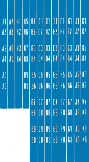 Decal set for title strip holder W2410 