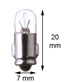 Ba7s miniature lamp 24V/3W 