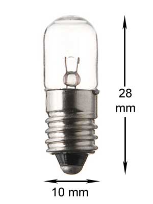 E10 miniature screw 24V/1,2W 