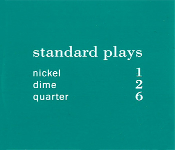 Preisschild "standard plays", türkis 