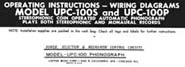 Operating Instructions UPC-100S & UPC-100P 